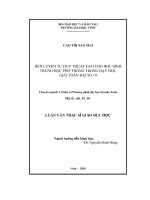 rèn luyện tư duy thuật giải cho học sinh trung học phổ thông trong dạy học giải toán đại số 10