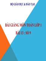 bài giảng toán 1 chương 1 bài 13 số 9