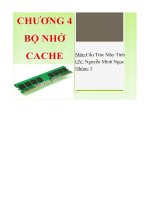 Thuyết trình môn Cấu trúc máy tính: Bộ nhớ Cache