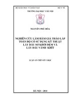 Nghiên cứu làm hàm giả tháo lắp toàn bộ có sử dụng kỹ thuật lấy dấu sơ khởi đệm và lấy dấu vành khít