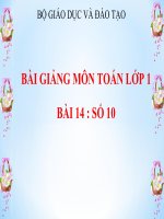 bài giảng toán 1 chương 1 bài 14 số 10