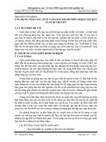 ứng dụng toán xác suất vào giải nhanh một số bài tập quy luật di truyền