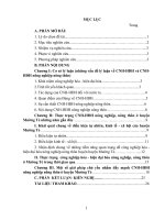 công nghiệp hoá hiện đại hoá nông nghiệp và nông thôn ở huyện mường tè