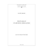 tính ổn định mũ của hệ phương trình sai phân