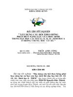 xây dựng câu hỏi theo hướng phát huy năng lực của học sinh trong dạy học sinh học 6