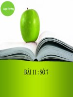 bài giảng toán 1 chương 1 bài 11 số 7