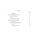 một số vấn đề về tập lồi trong rn và ứng dụng