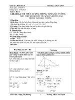 Giáo án hình học lớp 9