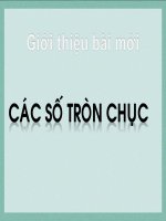 bài giảng toán 1 chương 3 bài 16 các số tròn chục
