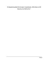 sử dụng phương pháp bài toán ngược trong giảng dạy nhằm nâng cao chất lượng dạy học hình học lớp 7