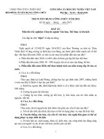 Đề thi và đáp án thi tuyển công chức chuyên ngành Văn hóa Thể thao Du lịch tỉnh Thừa Thiên Huế 2013