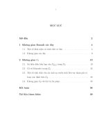 một số tính chất của không gian các dãy và không gian co