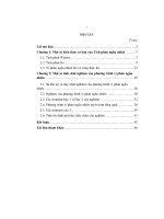 một số tính chất nghiệm của phương trình vi phân ngẫu nhiên