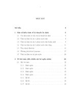 về bài toán điều khiển các hệ ngẫu nhiên