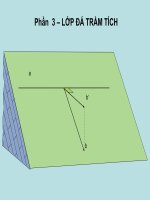 bài giảng địa chất cấu tạo phần 3 lớp đá trầm tích