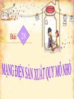 bài giảng công nghệ 12 bài 28 mạng điện sản xuất quy mô nhỏ