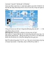 Cách banner trong suốt với photoshop   hướng dẫn thiết kế banner