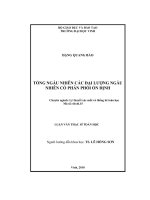 tổng ngẫu nhiên các đại lượng ngẫu nhiên có phân phối ổn định