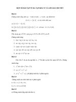MỘT số bài tập về đa tạp KHẢ VI và lời GIẢI CHI TIẾT