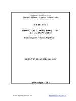 Phong cách nghệ thuật thơ Vũ Quần Phương