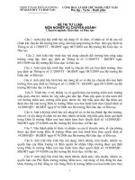 Ngân hàng câu hỏi thi công chức ngành GIÁO dục và đào tạo CH VIẾT 2013