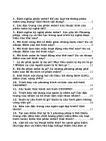 ĐỀ CƯƠNG CÔNG NGHỆ PHẦN MỀM CÓ ĐÁP ÁN CHI TIẾT