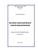 một số vấn đề lý luận về tội hiếp dâm trẻ em và thực tiễn trên địa bàn tỉnh thái bình khóa luận tốt nghiệp đại học