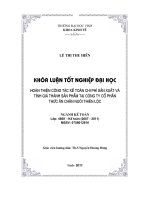 hoàn thiện công tác kế toán chi phí sản xuất và tính giá thành sản phẩm tại công ty cổ phần thức ăn chăn nuôi thiên lộc