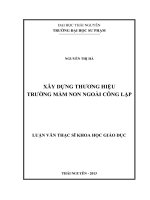 Xây dựng thương mại trường mầm non ngoài công lập