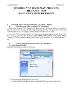 tìm hiểu vận hành máy phay cnc hệ fanuc 18im bằng phần mềm swansoft