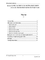 vị trí, vai trò và xu hướng phát triển của các thành phần kinh tế ở việt nam