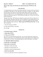 đề tài thực trạng của hình thức tín dụng thương mại (tdtm) tại việt  nam