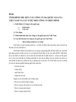 Tình hình thu hút các công ty đa quốc gia của việt nam và lấy ví dụ một công ty điển hình