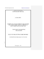 Nghiên cứu giải mã trình tự hệ Genome của chủng Virus xoăn lá thuốc lá (TLCV) phân lập tại Việt Nam