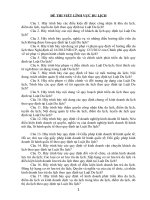 Ngân hàng câu hỏi thi công chức ngành .DU LỊCH CH VIẾT 2013