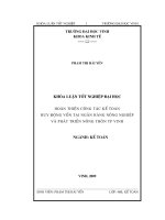 hoàn thiện công tác kế toán huy động vốn tại ngân hàng nông nghiệp và phát triển nông thôn thành phố vinh