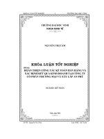 hoàn thiện công tác kế toán bán hàng và xác định kết quả kinh doanh tại công ty cổ phần thương mại và xây lắp an phú