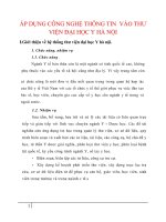 áp dụng công nghệ thông tin vào thư viện đại học y hà nội