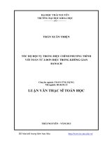Tốc độ hội tụ trong hiệu chỉnh phương trình với toán tử J đơn điệu trong không gian Banach