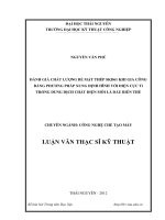 Đánh giá chất lượng bề mặt thép SKD61 khi gia công bằng phương pháp xung định hình với điện cực Ti trong dung dịch chất điện môi là dầu biến thế