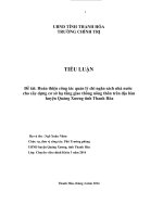 Hoàn thiện công tác quản lý chi ngân sách nhà nước