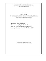 Cải cách hành chính nhà nước ở huyện thạch thành,