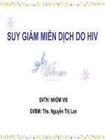 suy giảm miễn dịch do hiv