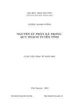 Nguyên lý phân rã trong quy hoạch tuyến tính
