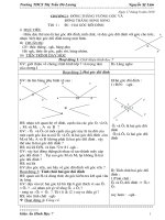 Giáo án hình học 7 đầy đủ