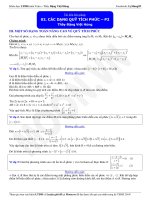 Các dạng quỹ tích phức thầy Đặng Việt Hùng phần 2