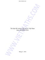 Tài liệu Toán bồi dưỡng đội tuyển việt nam tham dự  IMO 2010