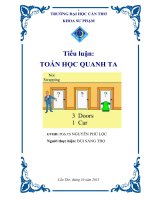 tiểu luận toán học quanh ta