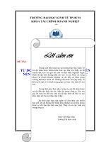 tự do hốa lãi suất và tác động đến nền kinh tế việt nam trên bước đường hội nhập