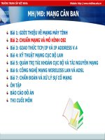 BÀI 2 CHUẨN MẠNG VÀ MÔ HÌNH OSI (BỘ MÔN MẠNG CĂN BẢN)